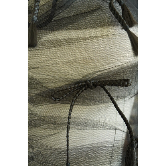 Women's Sandy Liang Monchi Tulle Ribbon Sheer Dress Size 2 - Picture 12 of 15